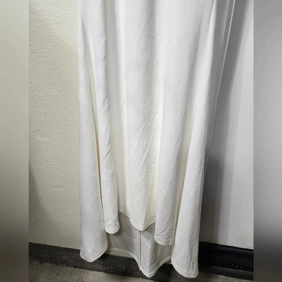 Lulus Loving Fate White Bow Square Neck Backless Maxi Dress Wedding Bridal - Picture 12 of 14